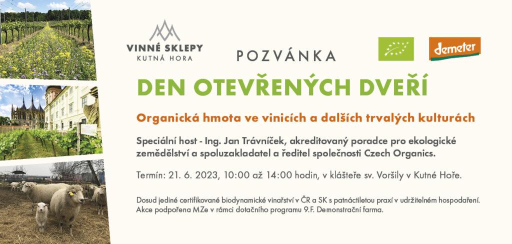 Den otevřených dveří - organická hmota ve vinicích a dalších trvalých kulturách